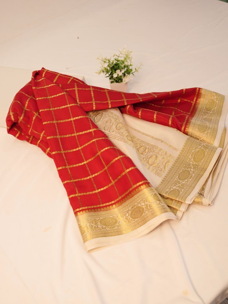 Pure Mysore Silk Saree for best occassions - Image 2