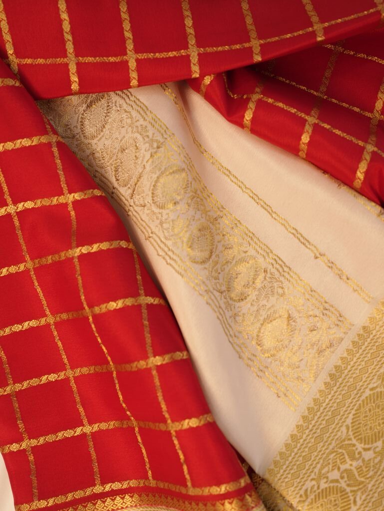 Pure Mysore Silk Saree for best occassions - Image 3