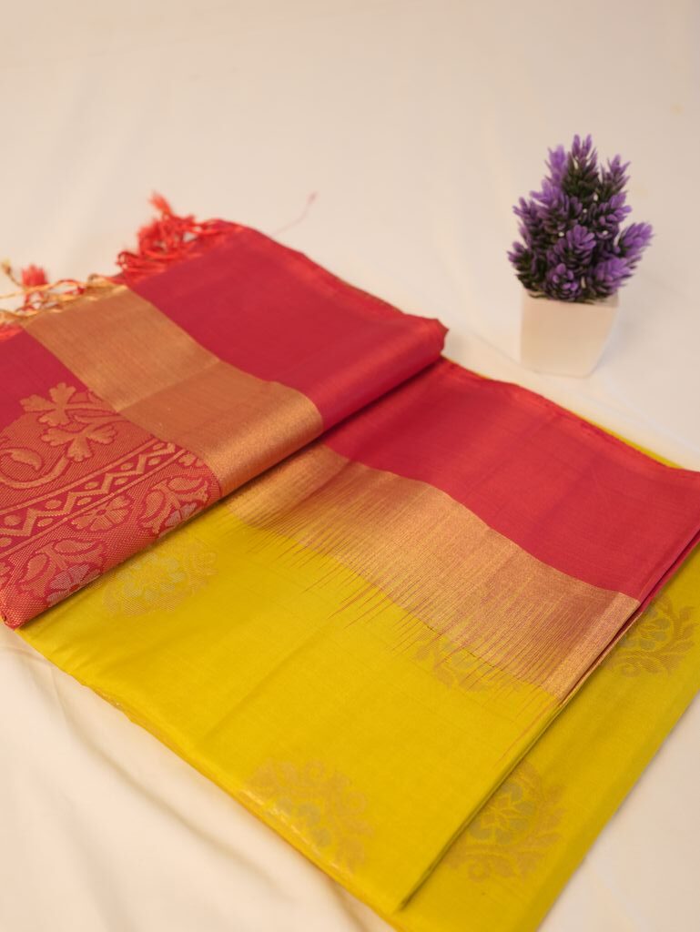 Dual-Tone Silk Saree - Image 5