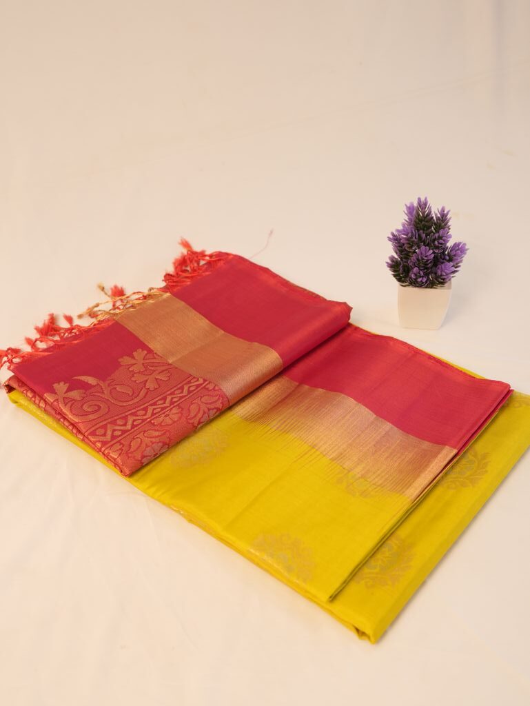 Dual-Tone Silk Saree - Image 6