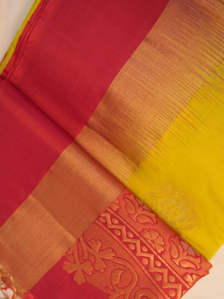 Dual-Tone Silk Saree - Image 2
