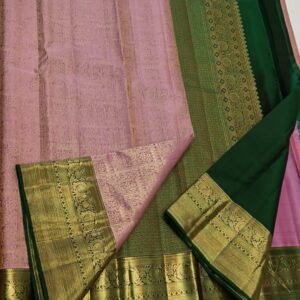 Kanchipuram 2 gram gold zari handloom saree